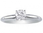 SuperJeweler SOL RG RD 1ct 18W - 18 z4.5 Beautiful 1Ct Diamond Solitaire Ring In 18K White Gold, I - J, I1 Size - 4.5