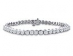 SuperJeweler H090920WG-6.5 6.5 Inch, 2.79Ct Round Based Diamond Tennis Bracelet In 14K White Gold