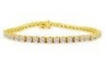 SuperJeweler H101012Old 14Y 9Ct Classic Diamond Tennis Bracelet In 14K Yellow Gold