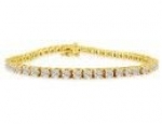 SuperJeweler H404139-7.5 7.5 - Inch 2.10Ct Diamond Tennis Bracelet In 14K Yellow Gold