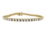 SuperJeweler H0404139YG-7.5 7.5 - Inch 2.10Ct Diamond Tennis Bracelet In 14K Yellow Gold