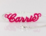 Personalized Acrylic Carrie Style Name Necklace - Custom Made Any Color Any Name