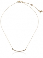 Kenneth Cole New York Delicates Pave Bar Necklace, 14''+2.5'' Extender