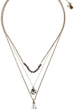 Kenneth Cole New York Delicates Disc and Faceted Bead Three Row Necklace, 16''+3'' Extender