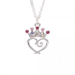 Petite Princess Crown Necklace in Figural Gift Box, Colors may vary