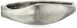 Kenneth Cole New York Silver Sculptural Hinged Bangle Bracelet