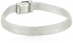 Kenneth Cole New York River Shell Silver Mesh Bracelet, 7