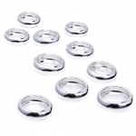 10 Sterling Silver Ring Spacer Beads Compatible With 3mm Snake European Story Charm Chain Cable Bracelets