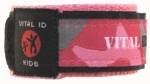 Vital ID Child Safety Wrist Band - Child (Camo Pink)