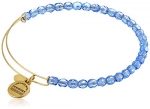 Alex and Ani Bangle Bar Color Palette Sky Rock Candy Yellow-Gold Expandable Bracelet, 2.75