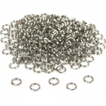 288 Nickel Plated Split Ring Chain Parts Findings 6mm