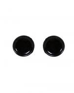 Black Illusion Tunnel Plug Men Unisex Magnetic Steel Earrings 6mm No Piercing