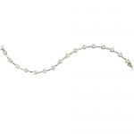 2.00 Carat (ctw) 14k White Gold Brilliant Round White Diamond Ladies Flower Bracelet
