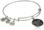 Alex and Ani Words are Powerful Everything Happens For A Reason Rafaelian Silver Finish Bangle Bracelet