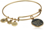 Alex and Ani Words are Powerful Everything Happens For A Reason Rafaelian Gold Finish Bangle Bracelet