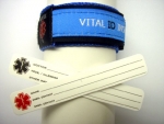 Vital ID Adjustable Medical Bracelet Child (Blue)