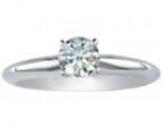 SuperJeweler XYER-1ctSOL-18W-G-SI3 z6 1Ct Hearts & Arrows Diamond Solitaire Ring In 18K White Gold, H - I, Si3 Size - 6