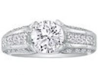 SuperJeweler RLB2301 18W H-I I1 z5.5 Hansa 4.20Ct Diamond Round Engagement Ring In 18K White Gold, H - I, Si2 - I1 Size - 5.5