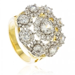 Mens Goldplated Iced Out 'Feels Like Vegas' Ring with Cz Stones (10)