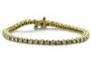 SuperJeweler H0404140YG-7.5 7.5 Inch, 3.21Ct Round Based Diamond Tennis Bracelet In 14K Yellow Gold