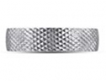 SuperJeweler Tit44 z10.5 6 Mm Brushed Finish Saw - Tooth Mens Titanium Ring Wedding Band Size - 10.5