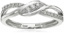 10k White Gold Diamond Ring (1/6 cttw, H-I Color, I3 Clarity), Size 6