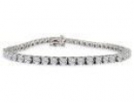 SuperJeweler H0404140 8 8 Inch, 3.42Ct Diamond Tennis Bracelet In 14K White Gold