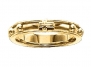 10k Yellow Gold 3.25mm Rosary Ring, Size 8