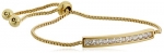 CZ by Kenneth Jay Lane Basic 4cttw Round Cubic Zirconia Gold Adjustable Shambala Chanel Set Identification Bracelet