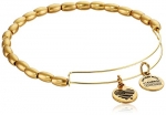 Alex and Ani Bangle Bar Jordan Rafaelian Gold Finish Expandable Wire Bracelet