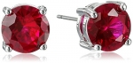 CZ by Kenneth Jay Lane Round Cubic Zirconia Stud Earrings, 30 CTTW