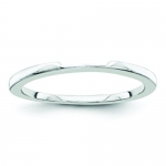 Sterling Silver Wedding Plain Band, Size 7