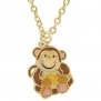 Monkey Pendant Necklace in Figural Gift Box