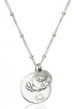 Satya Jewelry Classics Double Lotus Necklace, 18