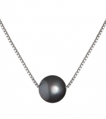 Madison Black 8-9mm AA Quality Freshwater 925 Sterling Silver Pearl Pendant