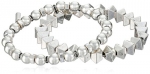 Kenneth Cole New York Pebble Beach Mixed Geometric Bead Stretch Bracelet Jewelry Set