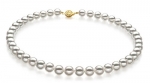 Hanadama 18-inch White 8.5-9mm Hanadama - AAAA Quality Japanese Akoya 14K Yellow Gold Pearl Necklace-18 in Princess length