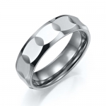 Sparkling Mens Tungsten Ring High Polish Wedding Band 7mm (Silver) (13)