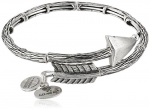 Alex and Ani Valentine's Day Collection Love Struck Arrow Wrap Rafaelian Silver Bangle Bracelet