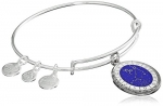 Alex and Ani Capricorn Constellation Expandable Shiny Silver Bangle Bracelet