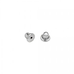 Sterling Silver Rhodium Plated Screwback For TWJC Silver Stud Earrings Only