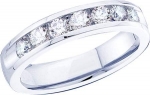Ladies 14k White Gold .28 Ct Round Cut Diamond Wedding Engagement Band Ring