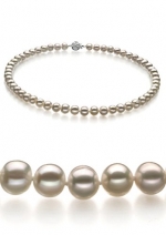 Bliss White 6-7mm A Quality Freshwater Pearl Necklace-18 in Princess length
