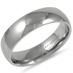 6mm Mens Comfort Fit Titanium Plain Wedding Band ( Available Ring Sizes 7-12 1/2) Size 9 1/2