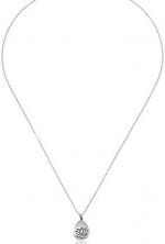 Satya Jewelry Classics Lotus Teardrop Pendent Necklace, 18