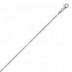 925 Sterling Silver 22 Inch 150 Camilla Diamond Cut Bead Chain