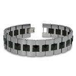 Tungsten Link Bracelet, 16mm Gladiator Style, 8.25 Inches