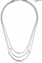Kenneth Cole New York Rose Blossom U Bar Triple Layered Necklace, 19 + 3.5 Extender
