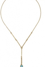 Kenneth Cole New York Delicates Semiprecious Turquoise Stone Y-Shaped Necklace, 16 + 3 Extender
