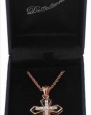 Dm Merchandising 08956X Necklace Lucinda Cross Pendant Gold Crystal
